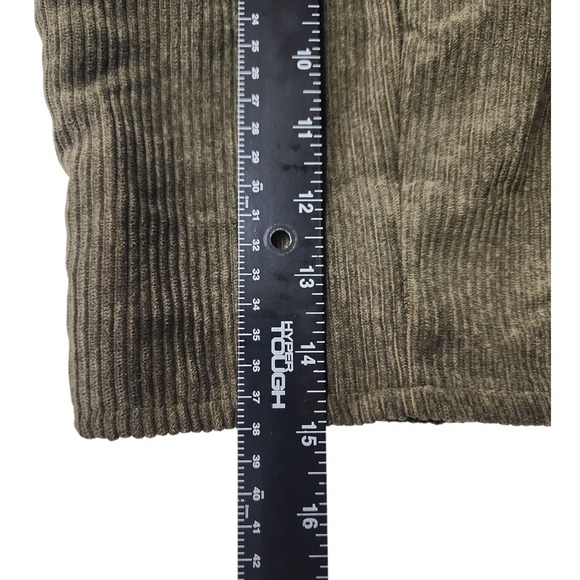 SHEIN Green Corduroy Crop Top L Y2K Minimalist Adjustable Strap NWT Trendy - Picture 9 of 9